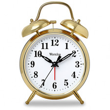 Big Ben Loud Bell Alarm Clock Twin Bell Quartz Accuracy Battery Operated