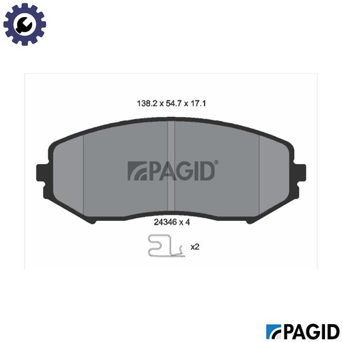 Brake pad set disc - pad,