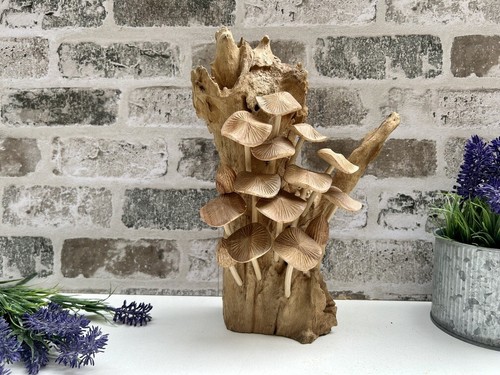 Wooden mushroom toadstool - wooden,