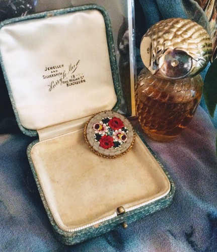 Vintage brooch italian micro - vintage,