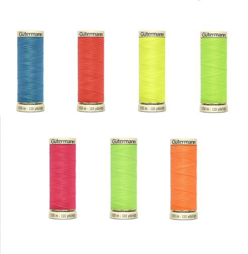 Gutermann neon sew all thread - neon,
