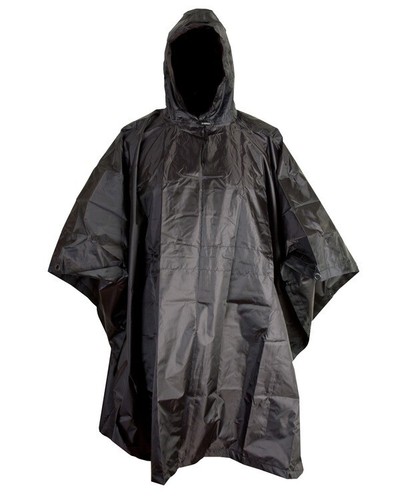 Waterproof black poncho - waterproof,