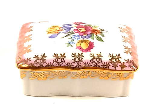 Dresden china lidded - dresden,