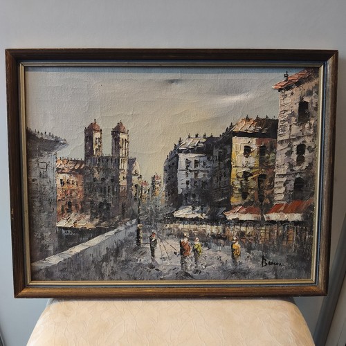 Framed original oil painting - original,