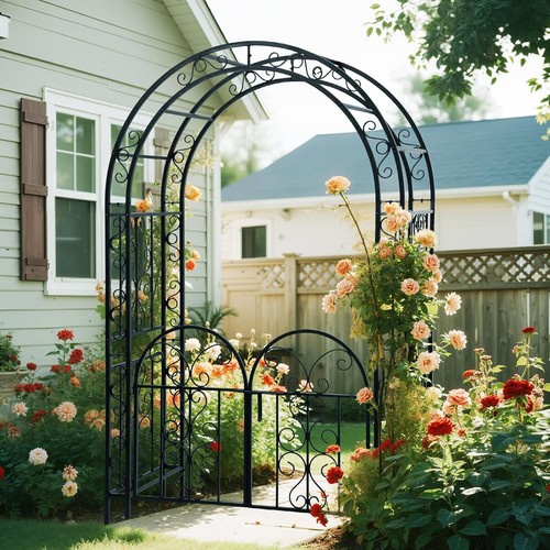 7x4 steel garden arch - steel,
