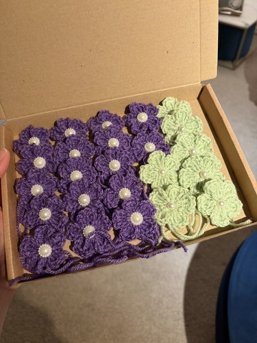 Crochet flowers handmade - x,