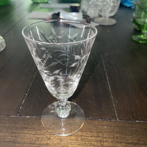 Vintage clear optic ball stem - optic,