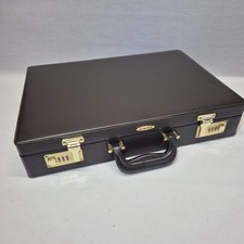 Executive Faux Leather Business Briefcase Attaché Case  Travel Work Bag