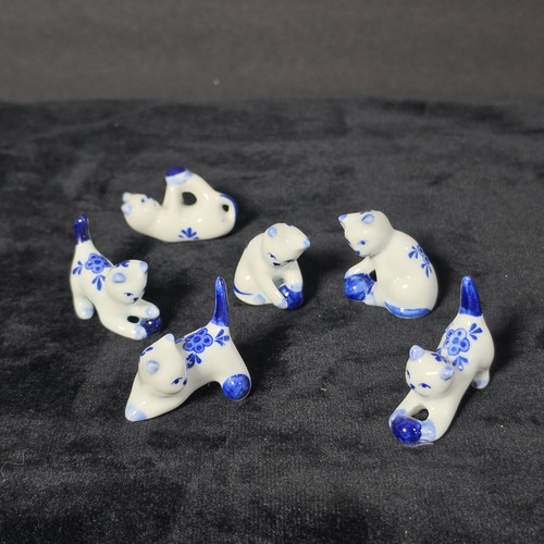 Set blue white miniature - blue,