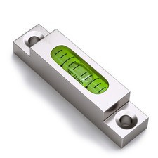 Metal precision level - metal, glass