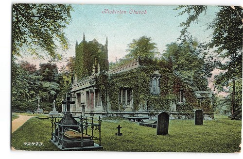 Hickleton church 1905 - church,