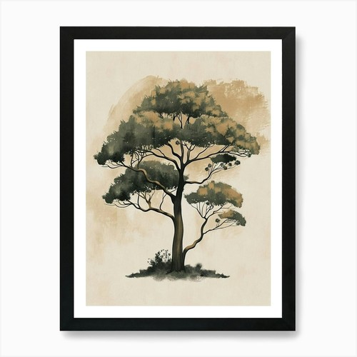 Ebony tree minimal japandi - tree,