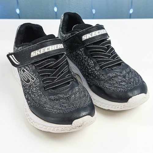 Skechers kids black gray - skechers,