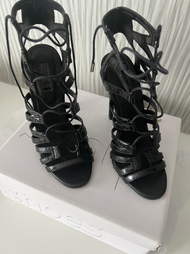 Topshop black heeled sandal - topshop,