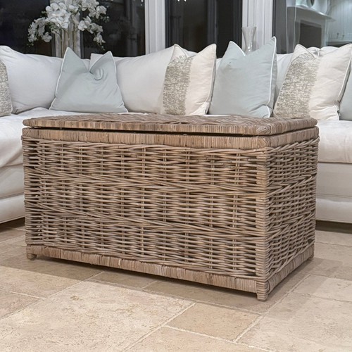 Grey rectangle kubu basket - grey,
