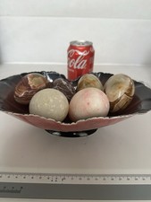 6 Marble Stone Eggs Plus 2