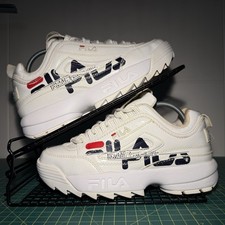 Fila Disruptor 2 Premium Women’s White Patent Gloss Chunky Trainers UK5.5 EU39