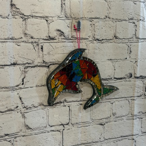 Rainbow dolphin fish mosaic - dolphin,
