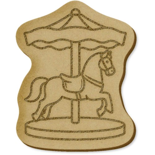Carousel horse mdf craft - x, horse'