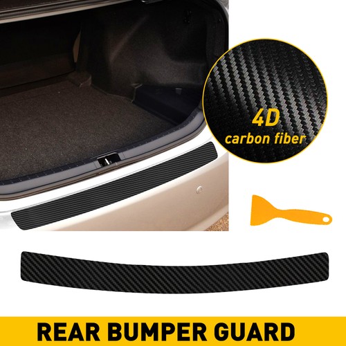 Carbon fiber rear bumper guard - rear,
