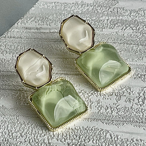 Gold tone green - gold, &