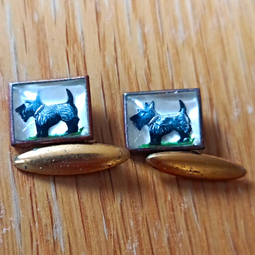 Men metal rectangular dog - metal,