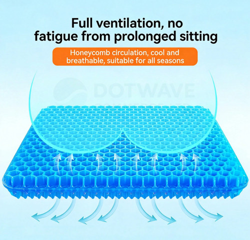 1pc honeycomb gel seat - honeycomb,