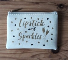 Avon Lipstick and Sparkles Zip Purse