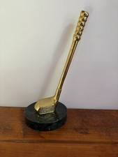Vintage Brass Golf Club On