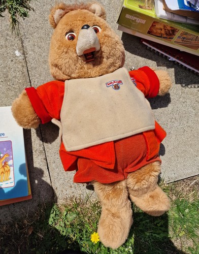 Teddy ruxpin bear with outfits - with,