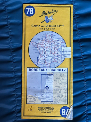 Vintage carte michelin paper - vintage,