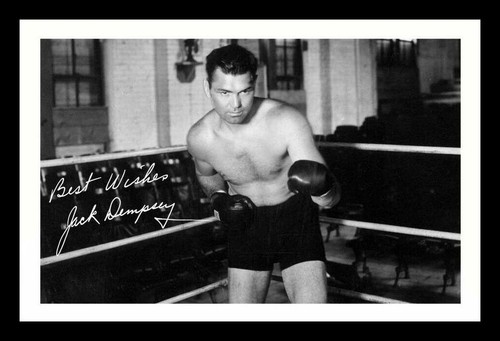 Jack dempsey autograph signed - autograph,
