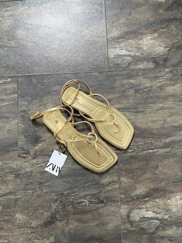 Zara gold metallic leather - zara,