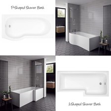 Bathroom shaped - l-shaped, p