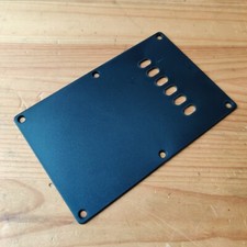 New Generic Strat Stratocaster Style Back Plate Tremolo Cover Black 1 Ply UK Sup