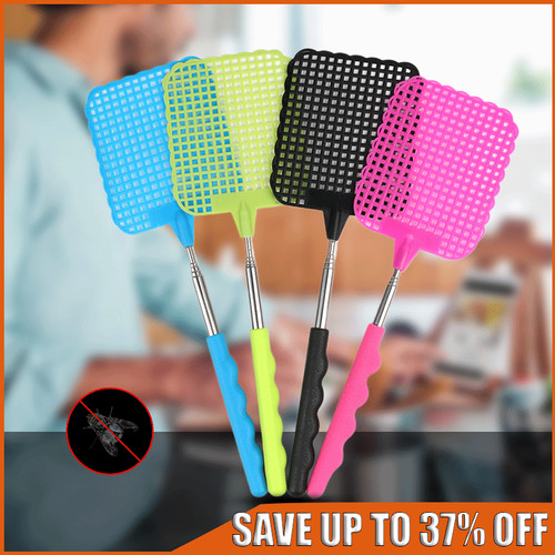 4pk fly swatter telescopic - swatter,