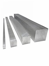 Aluminium square bar 3/8" up