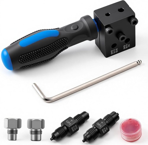 Brake line flaring tool - flaring, kit