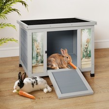24" Rabbit Hutch Wooden Pet