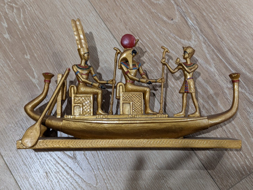 Vintage gold egyptian solar - vintage,