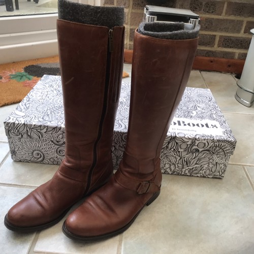 Duo brown knee boots - uk, slim