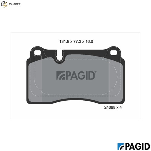 Brake pad set disc - set,