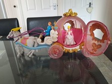 Vintage ELC Cinderella’s Wedding set Bride, Carriage, Driver & 2 Horses, Ex Con
