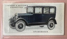 Lambert & Butler Cigarette Card 1923 3rd Series No.44 Studebaker Motor Cars