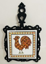 Vintage 1970s Cast Iron Trivet