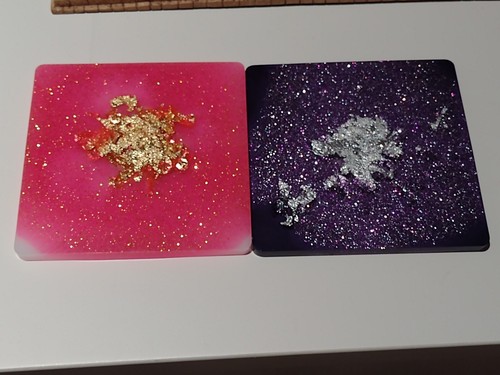 Handmade pair square resin - square,