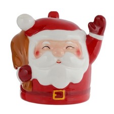 FATHER CHRISTMAS SANTA SHAPPED UPSIDE DOWN NOVELTY CERAMIC COFFEE MUG TEA CUP