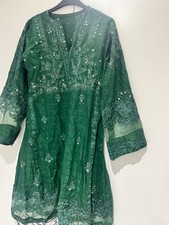 Forest green asian suit readymade size small