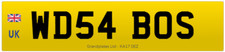 WD PRIVATE NUMBER PLATE WD54