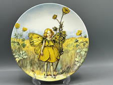 Wedgwood Buttercup Fairy Plate Flower Cicely Mary Barker  (#1110)